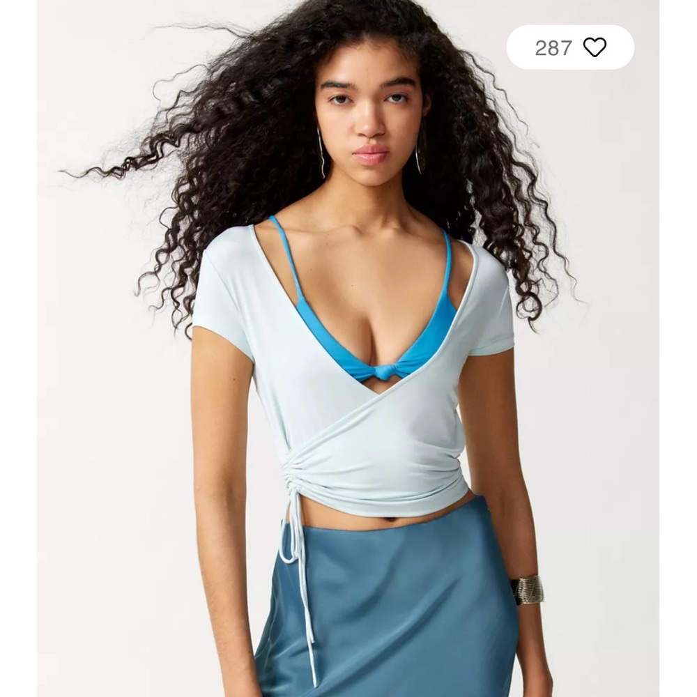 Urban Outfitters// Rory Cinched Wrap Top